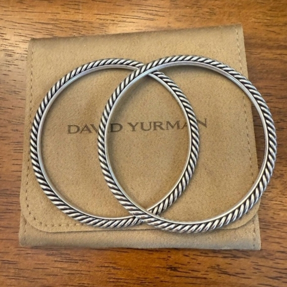 David Yurman Jewelry - David Yurman Silver Cable Classic Bangles